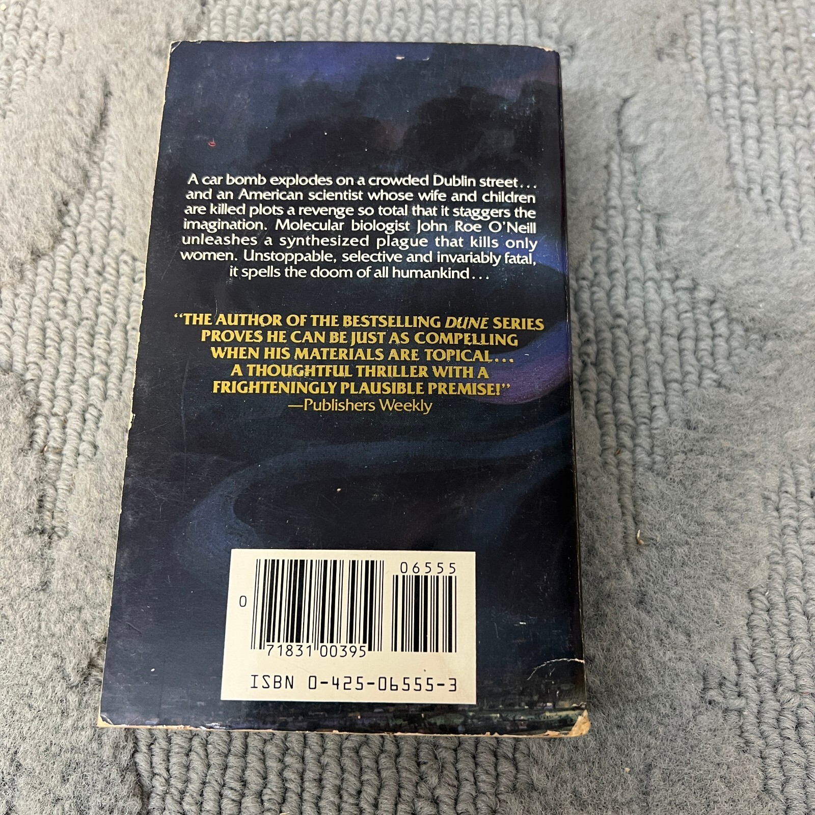 The White Plague Science Fiction Paperback Book by Frank Herbert Berkley 1983