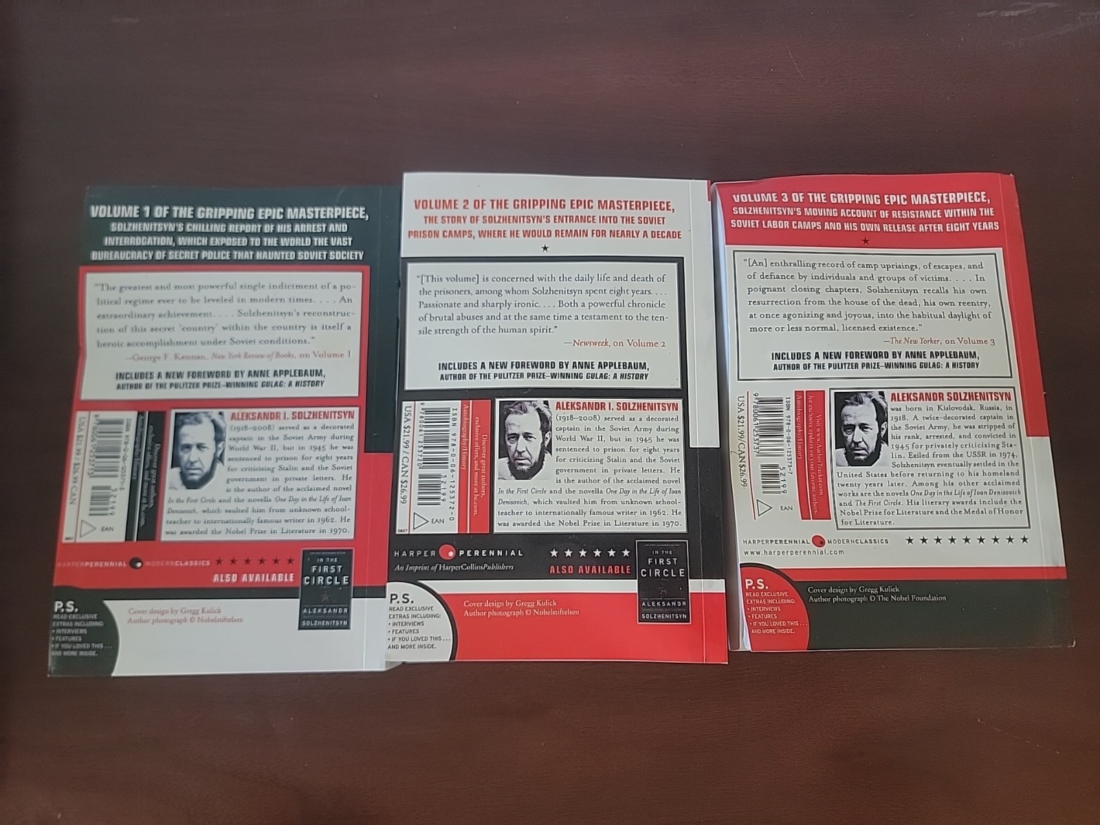 The Gulag, Archipelago: An Experiment in Literary Investigation Vol. 1, 2, & 3