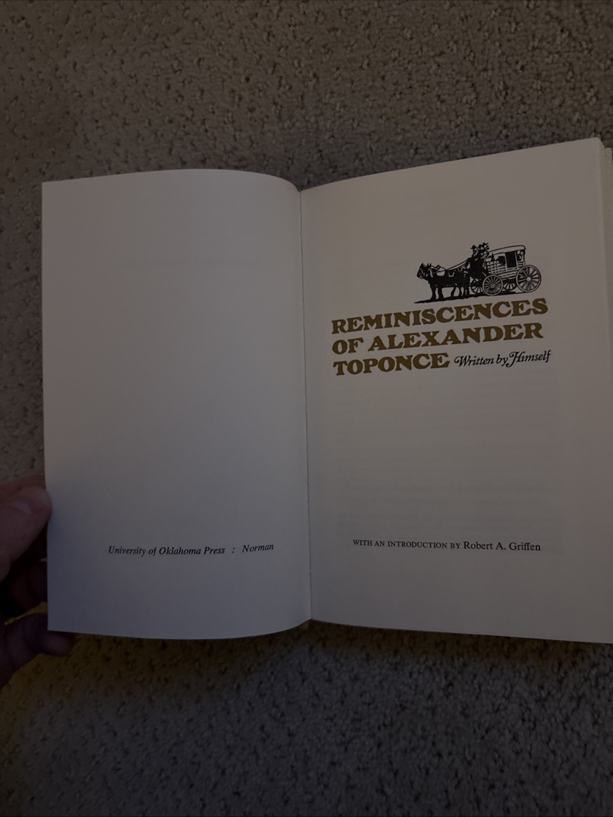 Reminiscences of Alexander Toponce, Written by Himself