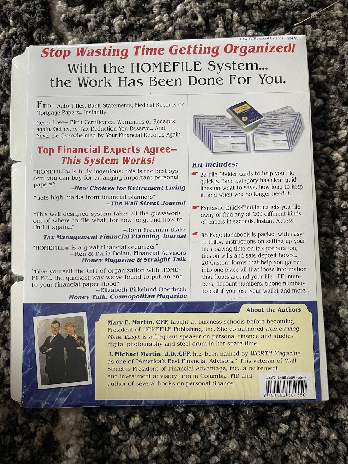 NEW HOMEFILE Financial planning organizer kit HANDBOOK Martin 2004 48 pages