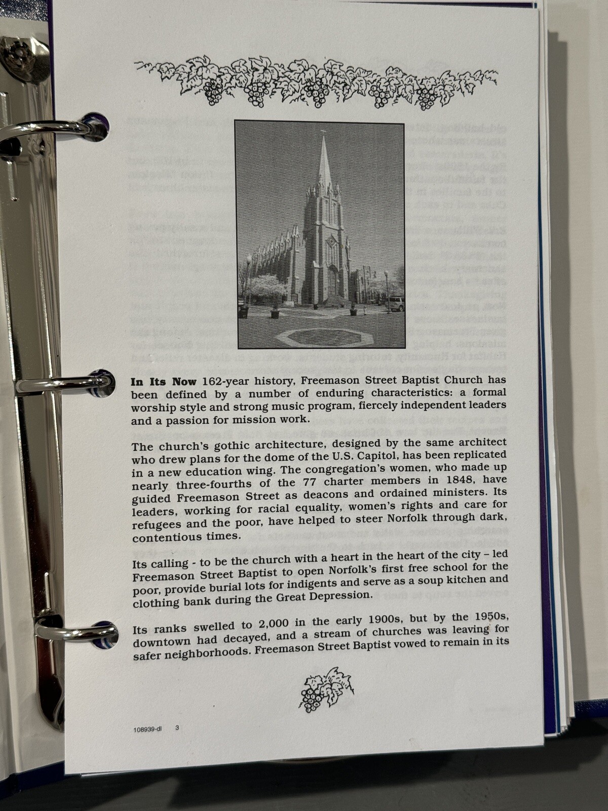 More Loaves And Fishes COOKBOOK Freemason Street Baptist Church 276 pages
