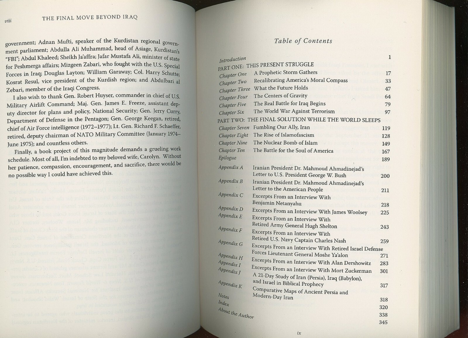 Final Move Beyond Iraq Mike Evans First Edition Signed Paperback 344 pages Index