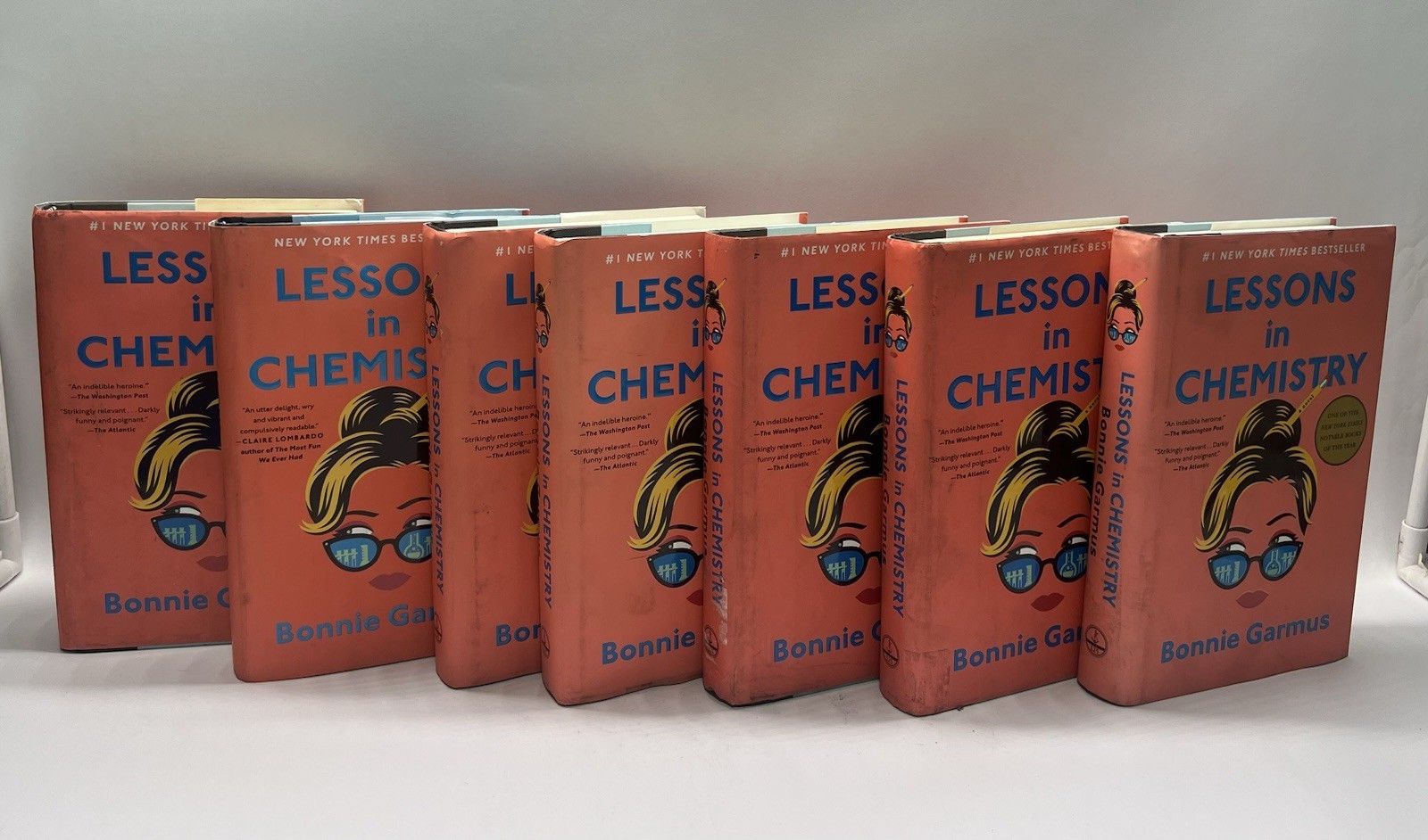 Guided Reading Lot of 8 Lessons in Chemistry by Bonnie Garmus HC Class Set 2022