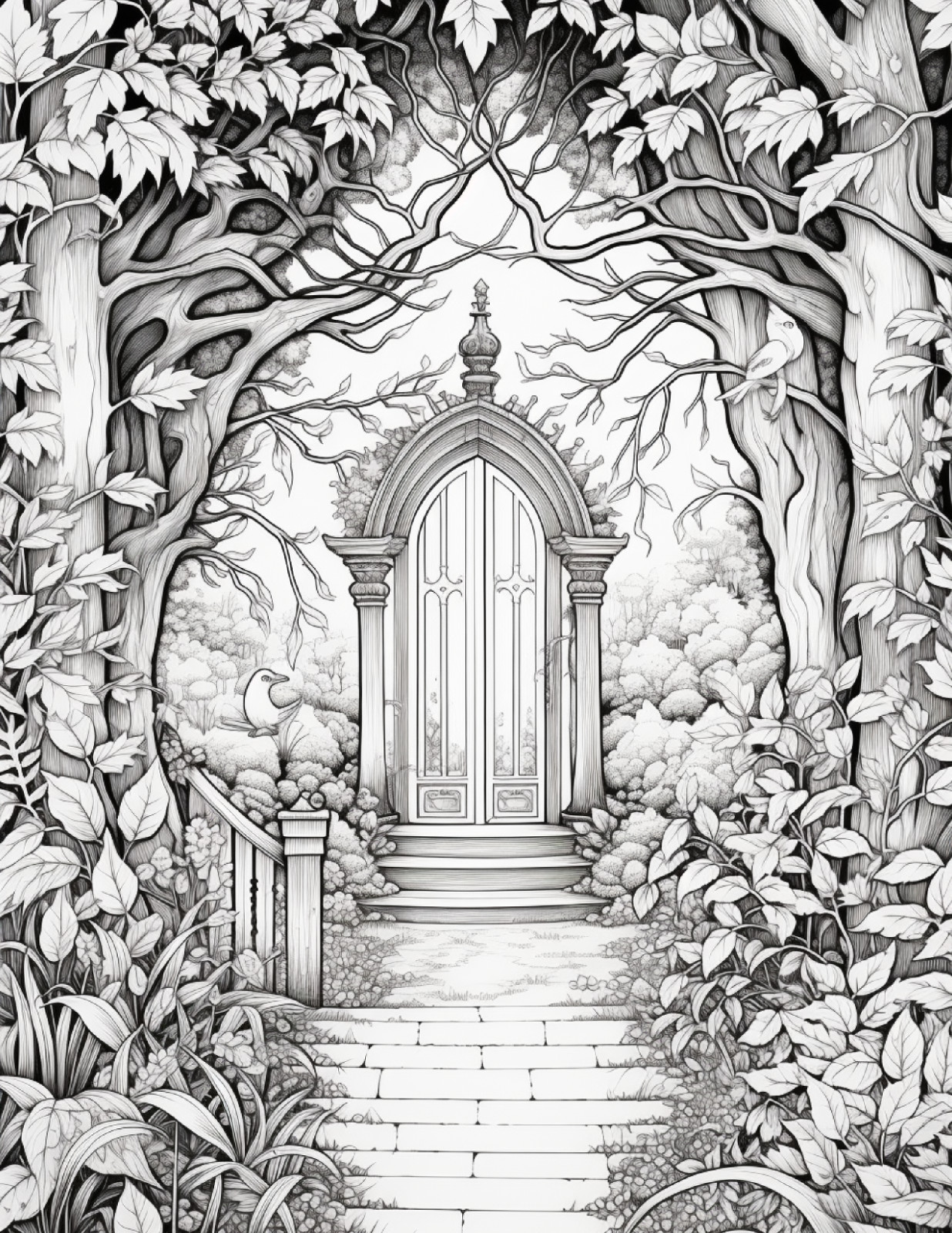 Secret Garden Coloring Book for Adults & Kids ,
