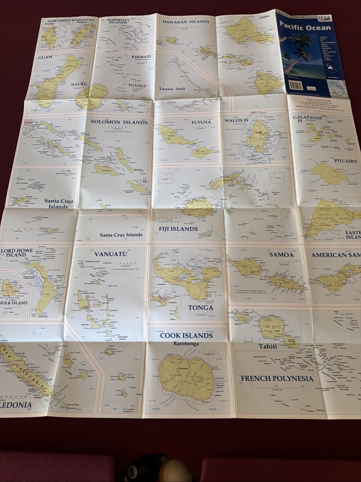 Pacific Ocean : Small by Hema Maps Staff (2004, Sheet Map, Folded)