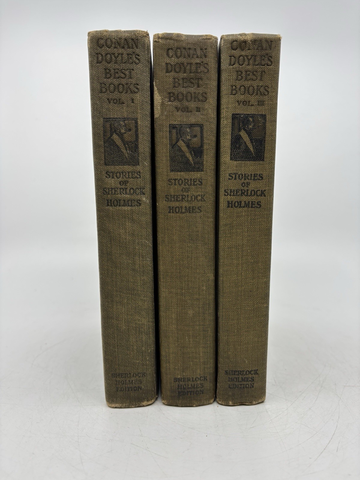 Conan Doyle’s Best Books 3‑Vol Sherlock Holmes Set P.F. Collier Illustrated