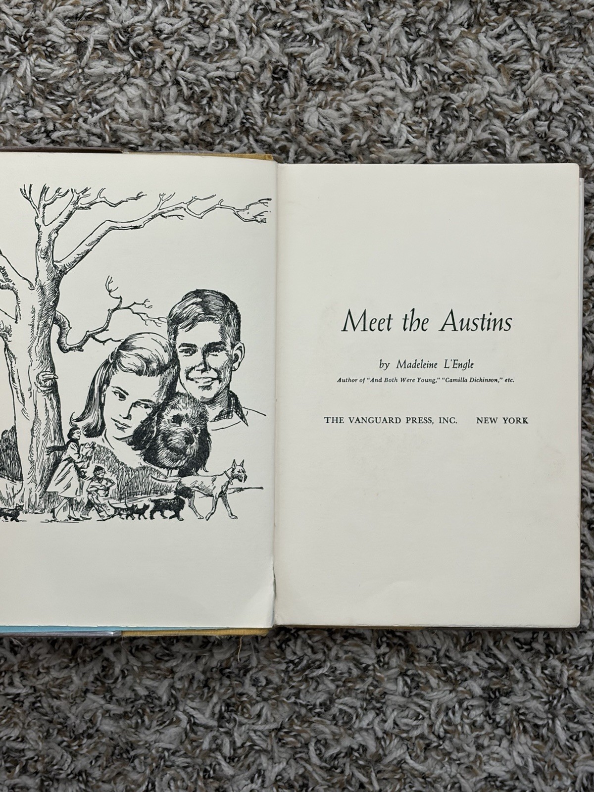 Madeleine L’Engle Meet the Austins 1960 Library Copy Hardcover
