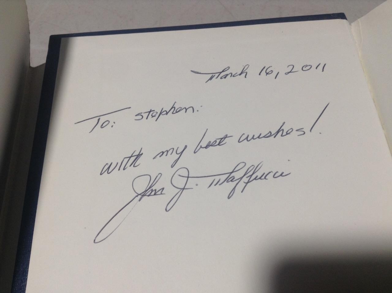 Autographed / Signed by John J. Maffucci – (2003) The Sing Sing Connection HC