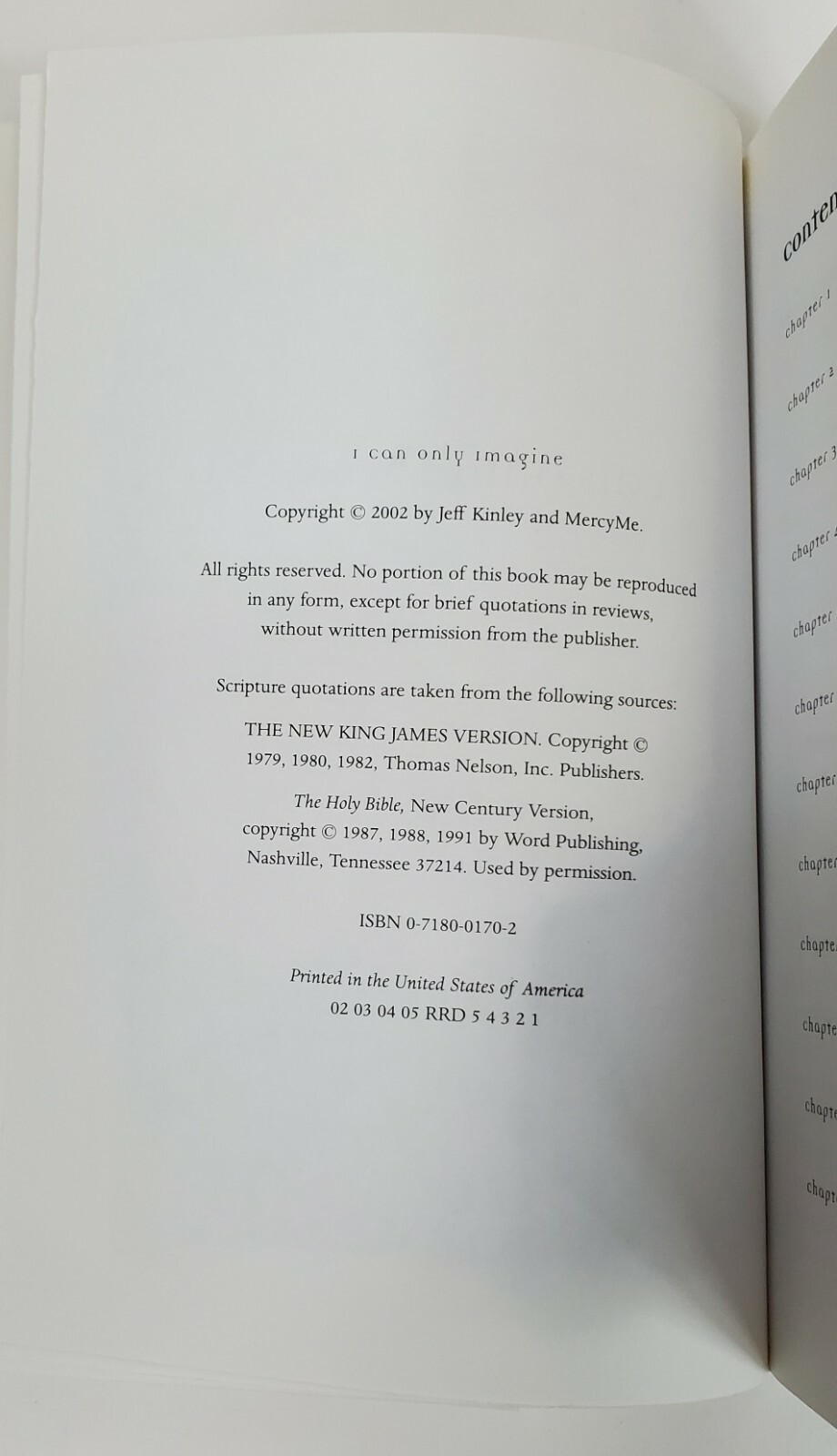 I Can Only Imagine Mercy Me with Jeff Kinley Book Worshipping God