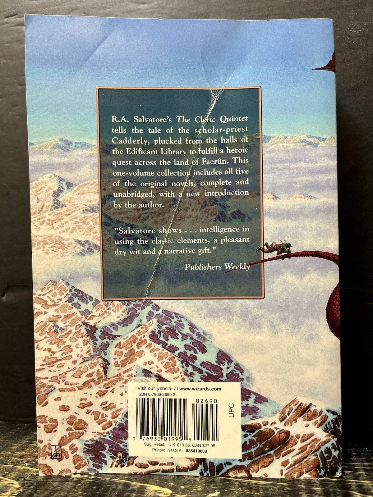 Cleric Quintet by R. A. Salvatore (2002, Trade Paperback) Very Good Y1