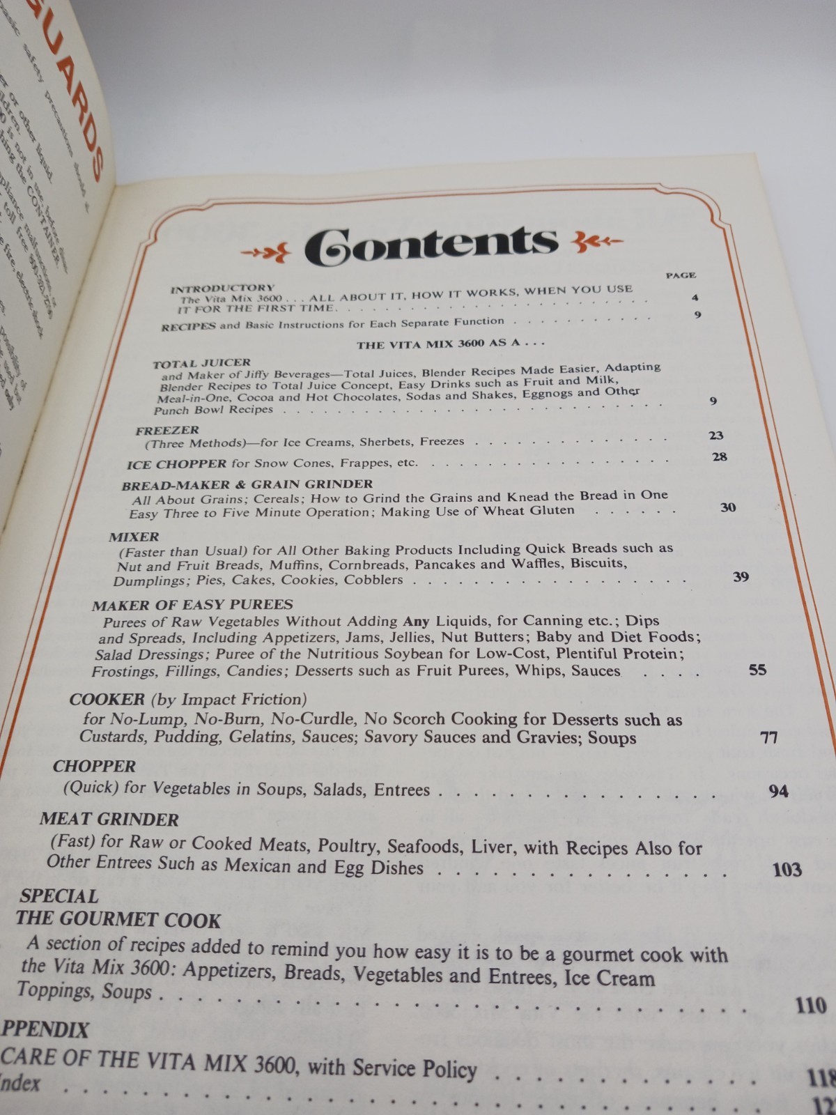 Vintage 1981 Vita Mix 3600 Complete Recipes & Instructions Easy Healthful PB