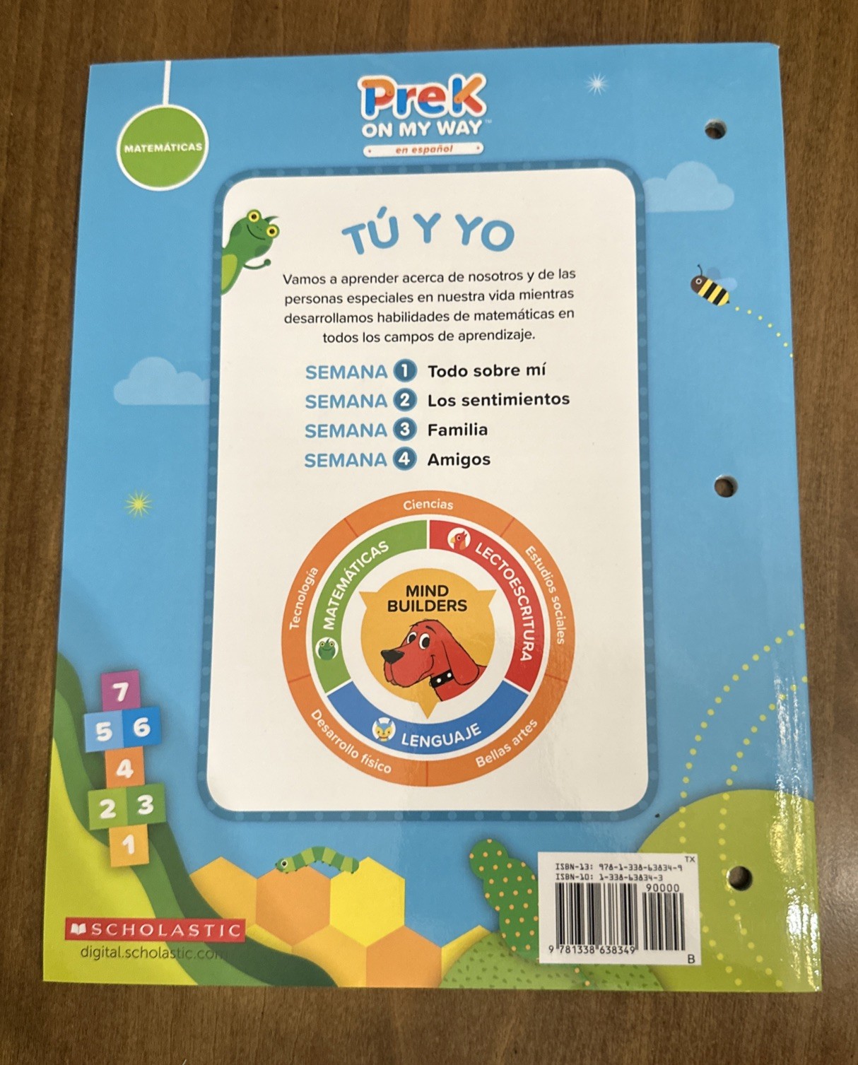 Scholastic Pre K On My Way Espanol Spanish Theme 1,3,8 Teaching Guide Vocabulary