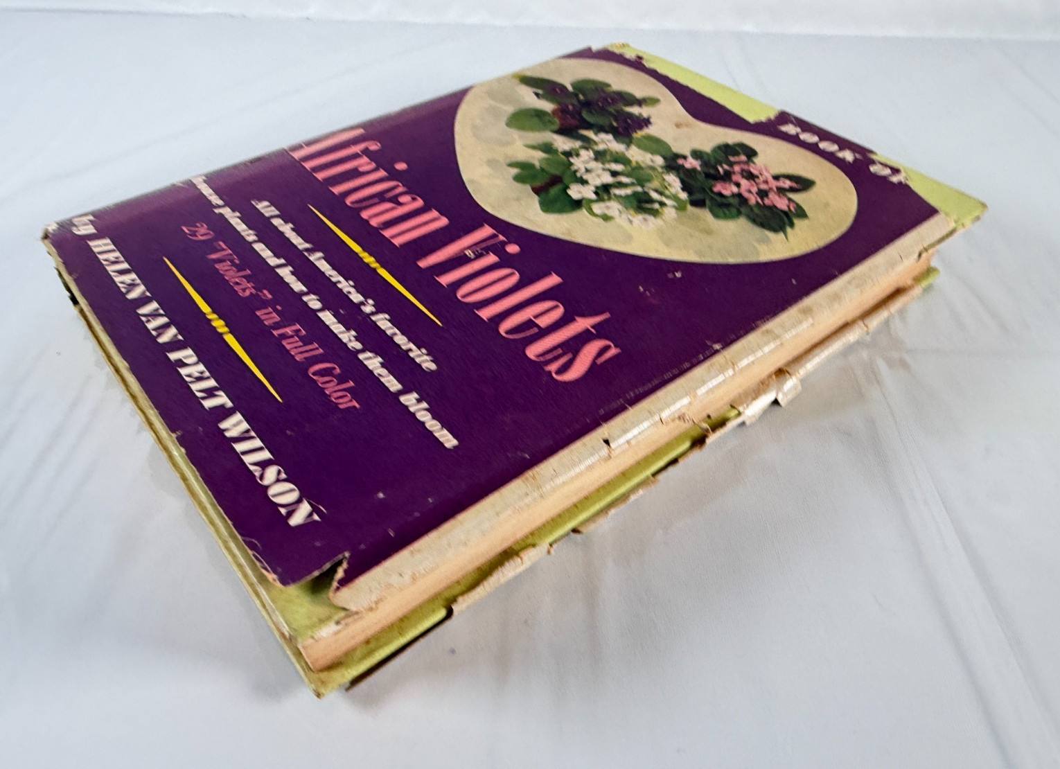 Book of African Violets by Helen Van Pelt Wilson 1953 4th Print HCDJ