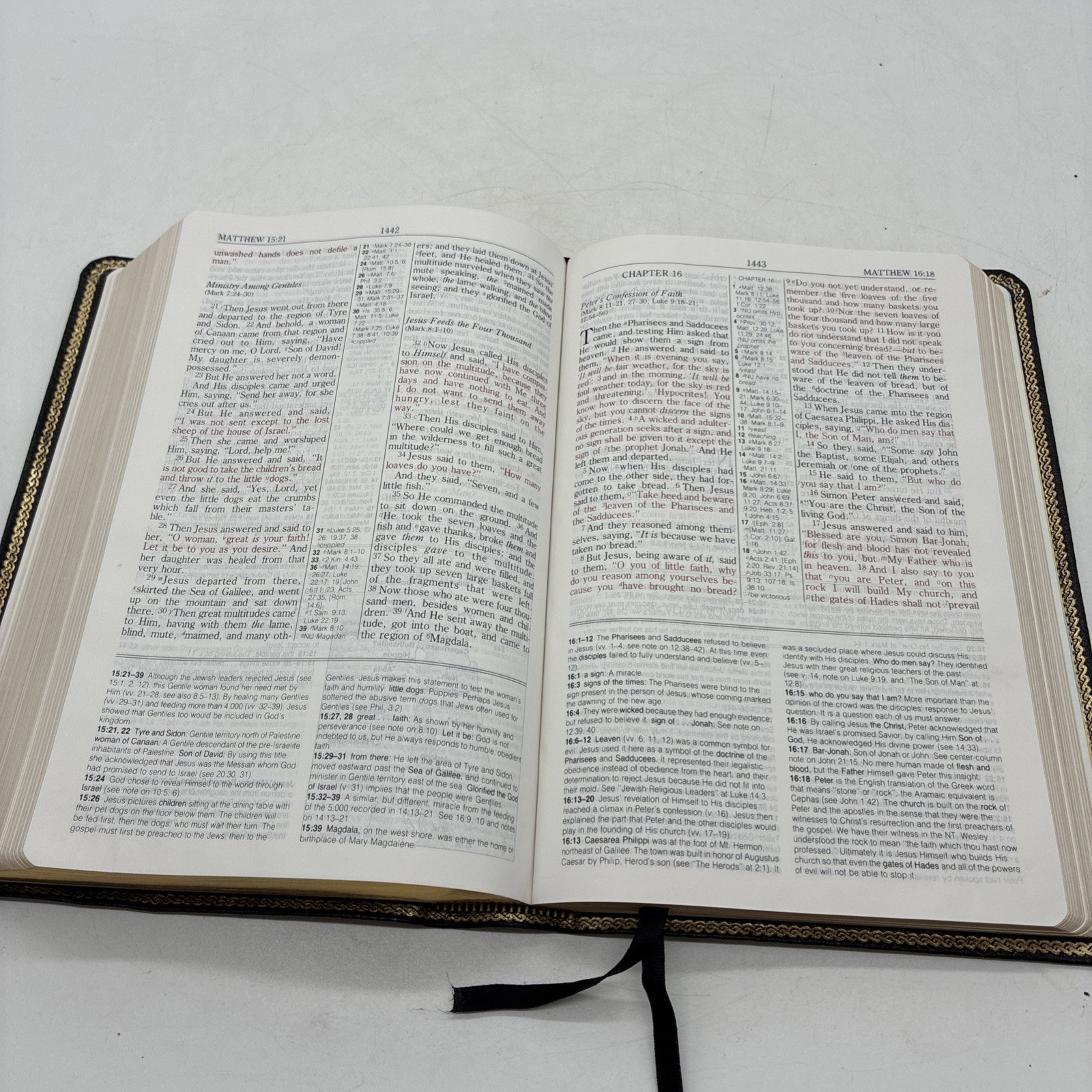 Rare! Nelson 1990 The Wesley Bible NKJV Personal Study Bible Genuine Leather 986