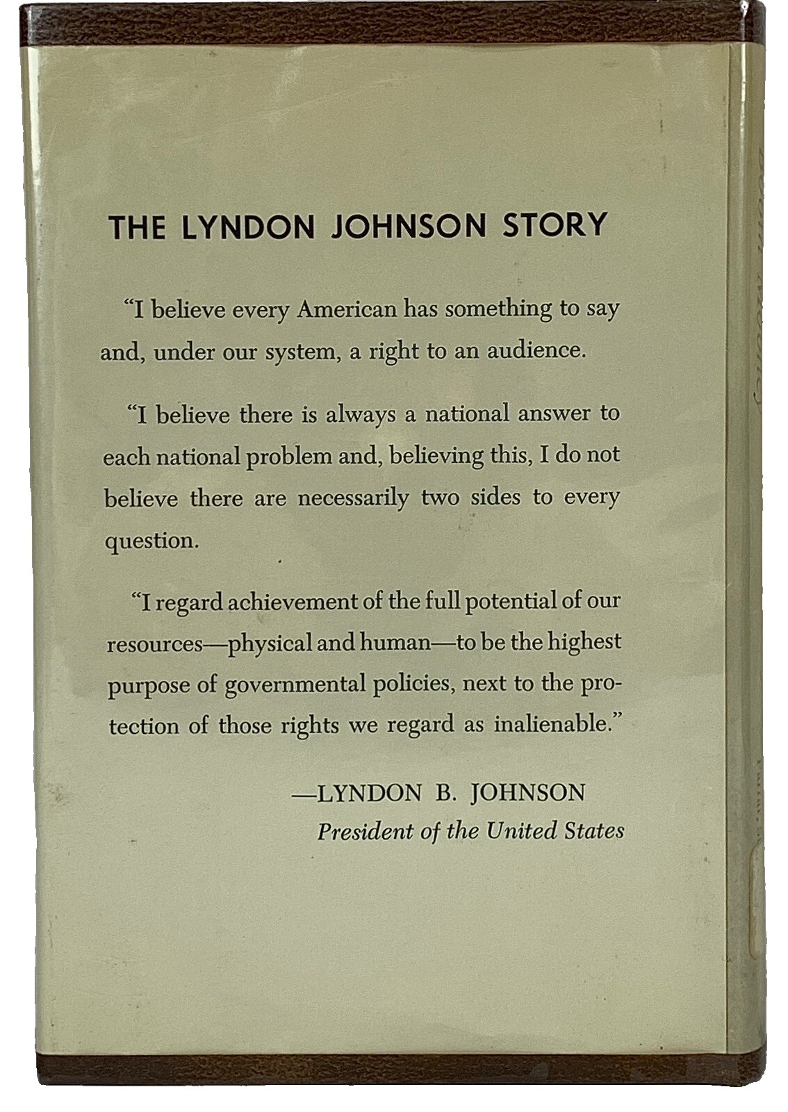The Lyndon Johnson Story by Booth Mooney 1964 Hardcover Dallas Library Copy VG