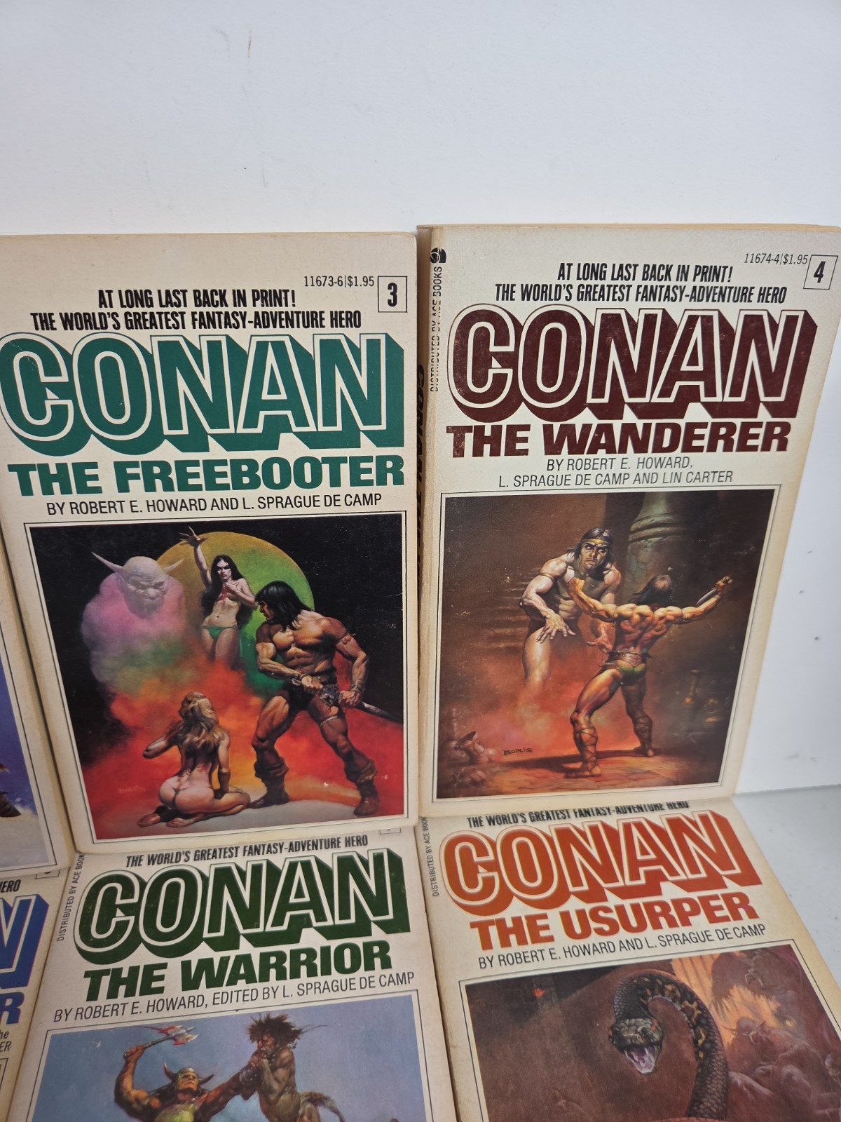 Conan Complete Main Series Robert E. Howard Ace Books Vintage Paperback Set 1-12
