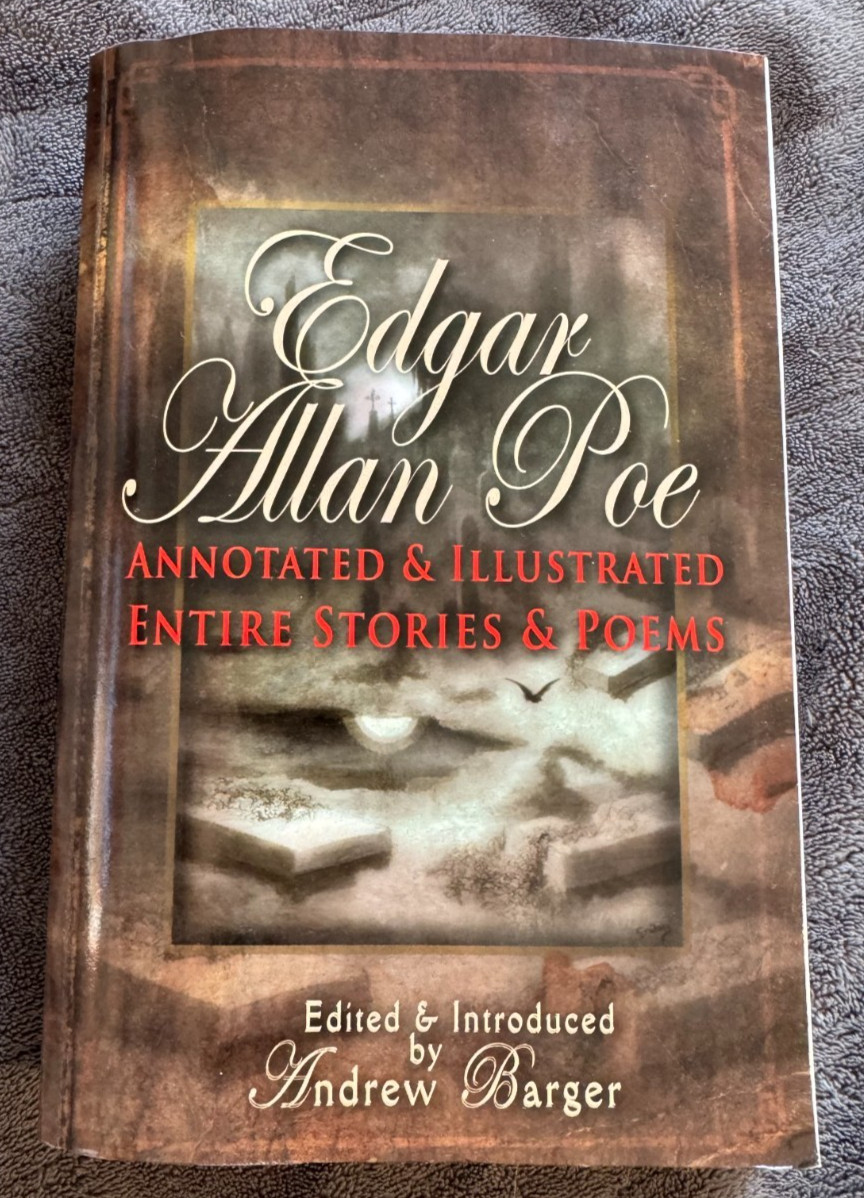 Edgar Allan Poe Illustrated Entire Stories & Poems Paperback Book 824 Pages