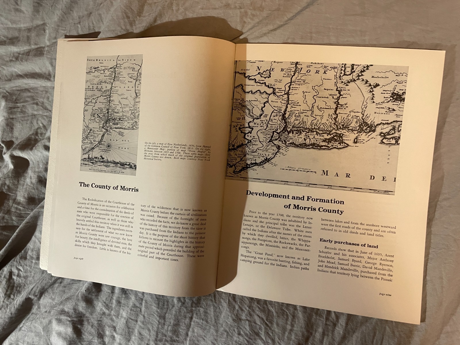 Morris County NJ Courthouse Rededication Program Booklet 1956 Vintage 36 Pages
