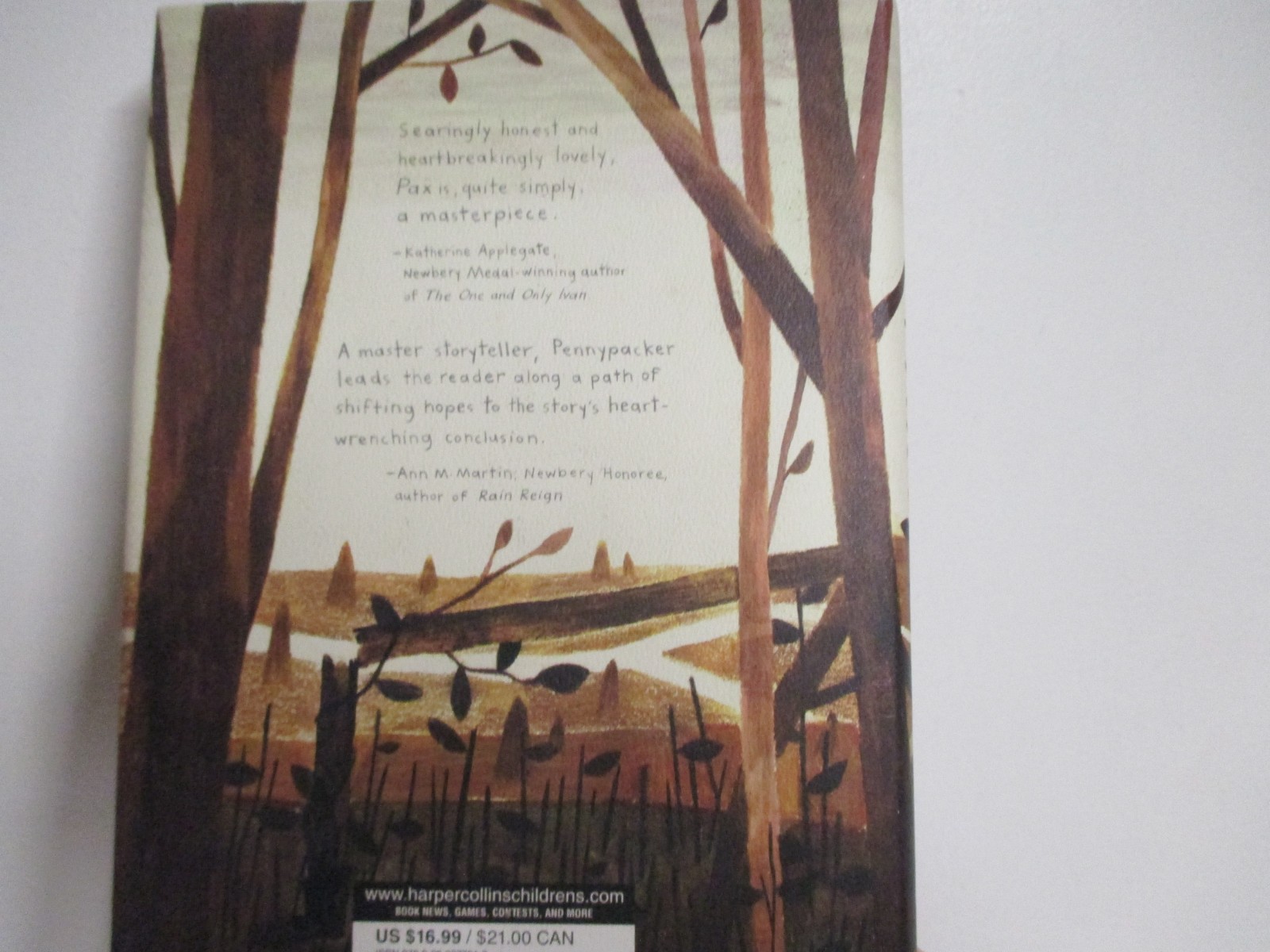 PAX A NOVEL BY SARA PENNYPACKER HARDCOVER NOVEL (276 PAGES)