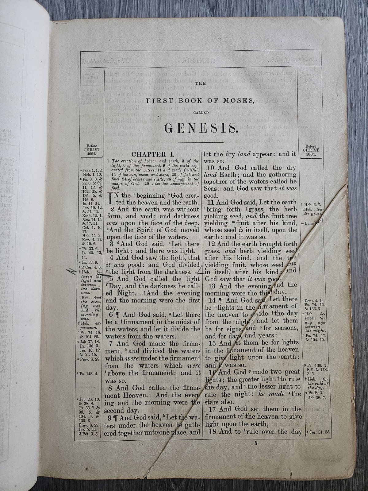 1867 Holy Bible Old & New Testaments Translated From Original Tongues | Leather