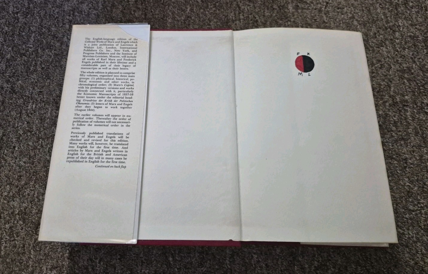Marx Engels Collected Works Book Lot of 3 Hc Books Vol. 4, 5, 6