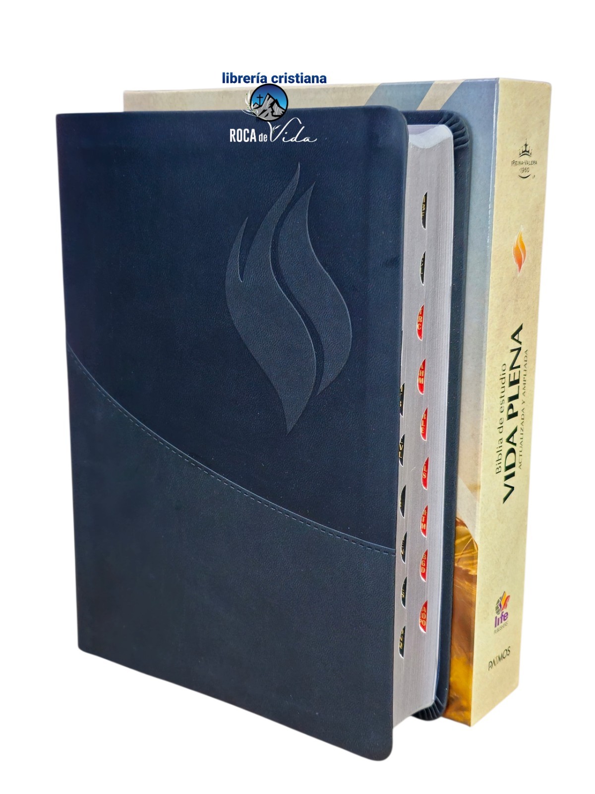 Biblia de Estudio de la Vida Plena Actualizada RV1960, piel negro Con Índice