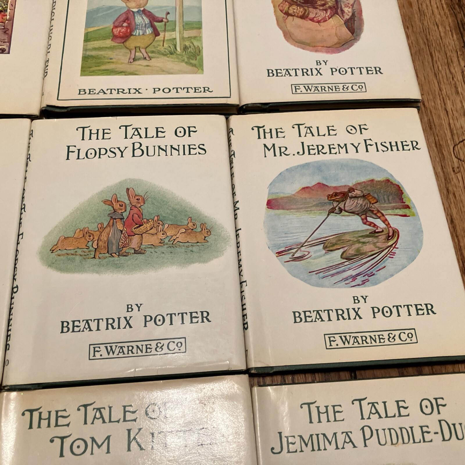 VTG Peter Rabbit Library Beatrix Potter Frederick Warne & Co Books HC Lot of 13