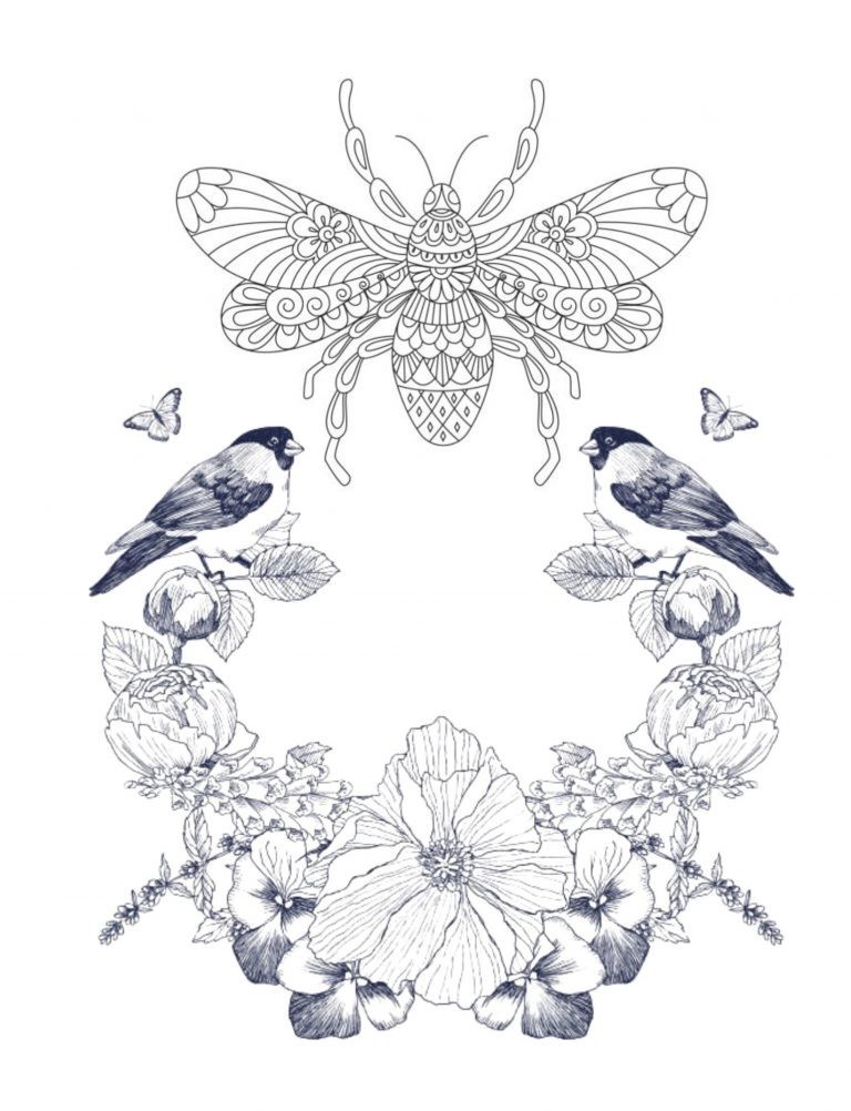 Save the HoneyBees coloring book 108 Pages 8.5 x 11 for All Ages