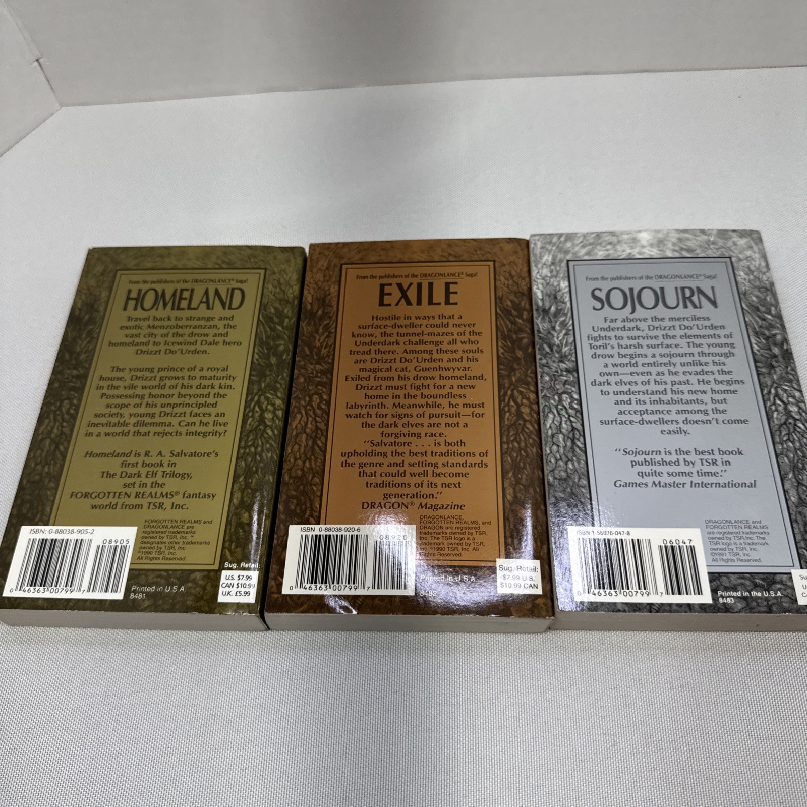 The Dark Elf Trilogy Box Set (Homeland + Exile + Sojourn) by R.A. Salvatore