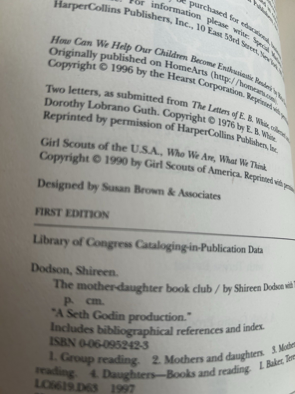 The Mother-Daughter Book Club by Shireen Dodson First Edition 1990