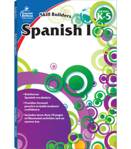 Spanish I, Grades K – 5 (Skill Builders) – Paperback – VERY GOOD
