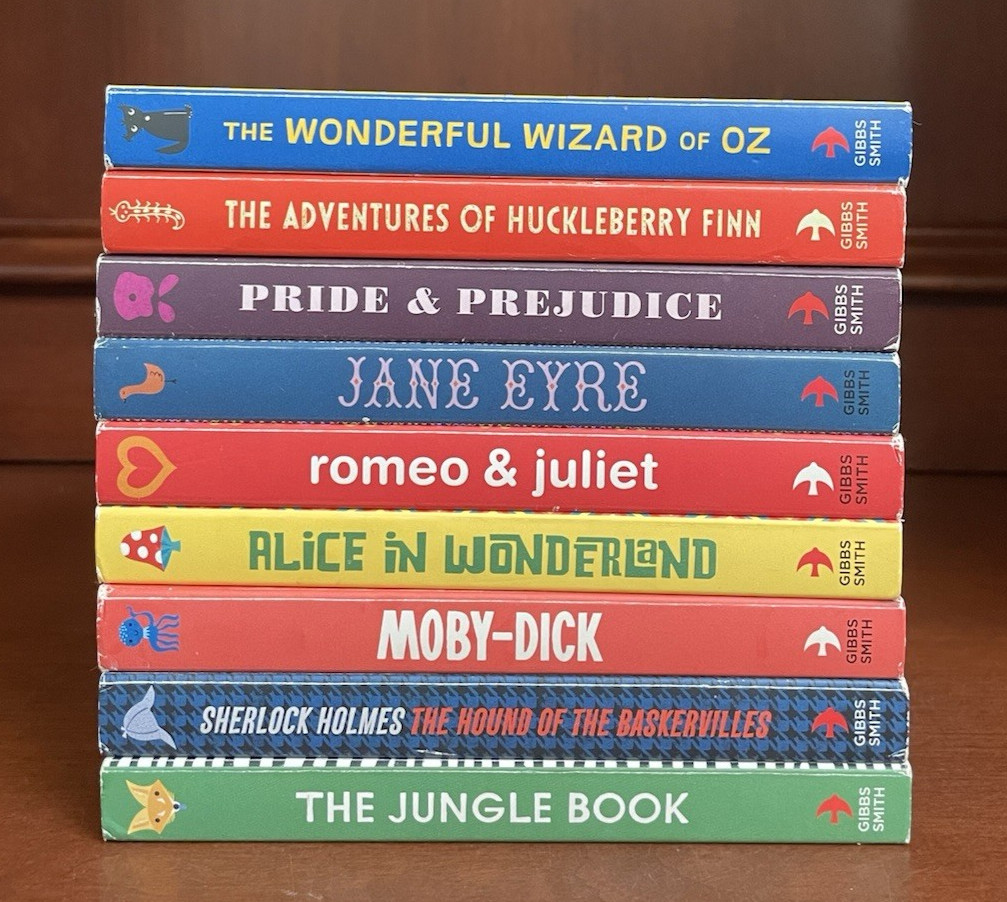 BabyLit Lot of 9 Board Books Toddler Literature ~ Moby-Dick, Jane Eyre, Oz +++