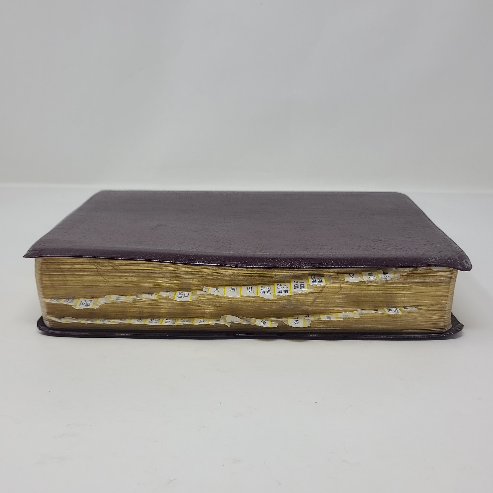 Vntg Ryrie Study Bible Expanded Edition 1995 NASB Burgundy Bonded Leather
