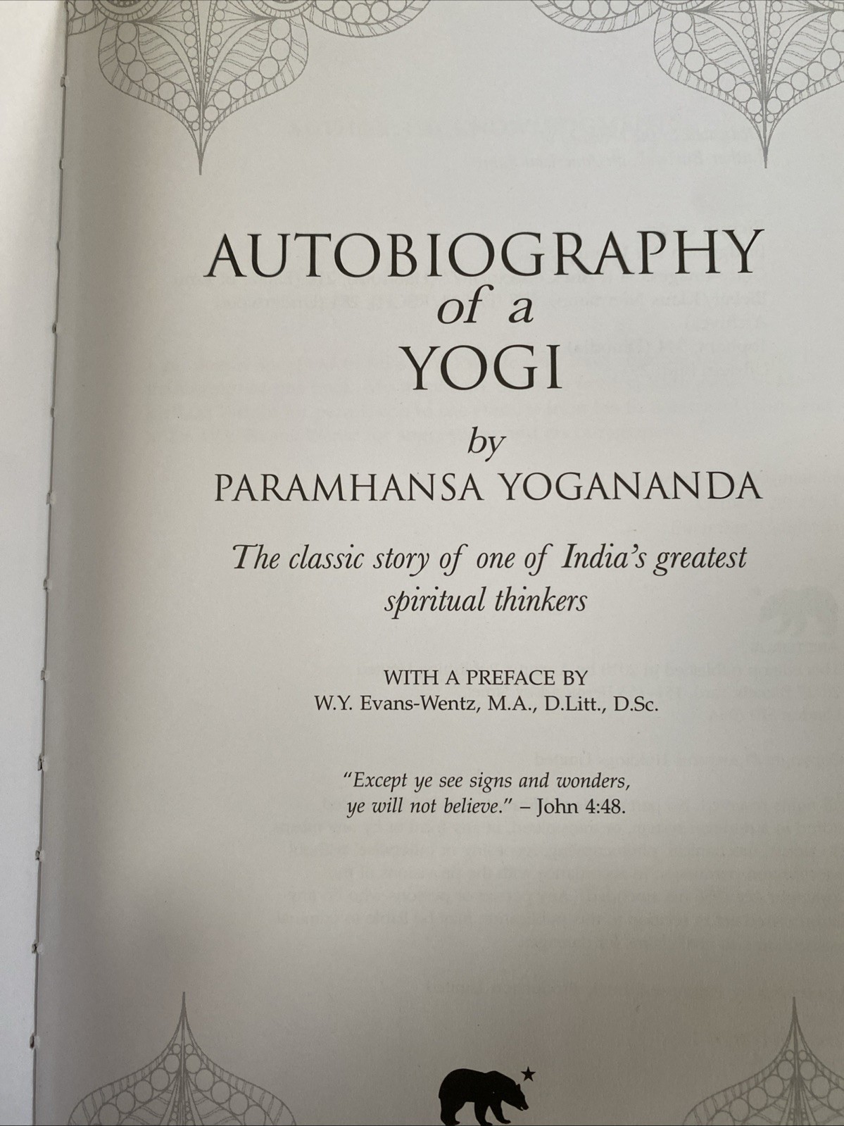 Autobiography of a Yogi Paramhansa Yogananda India’s Great Spiritual Thinkers HB