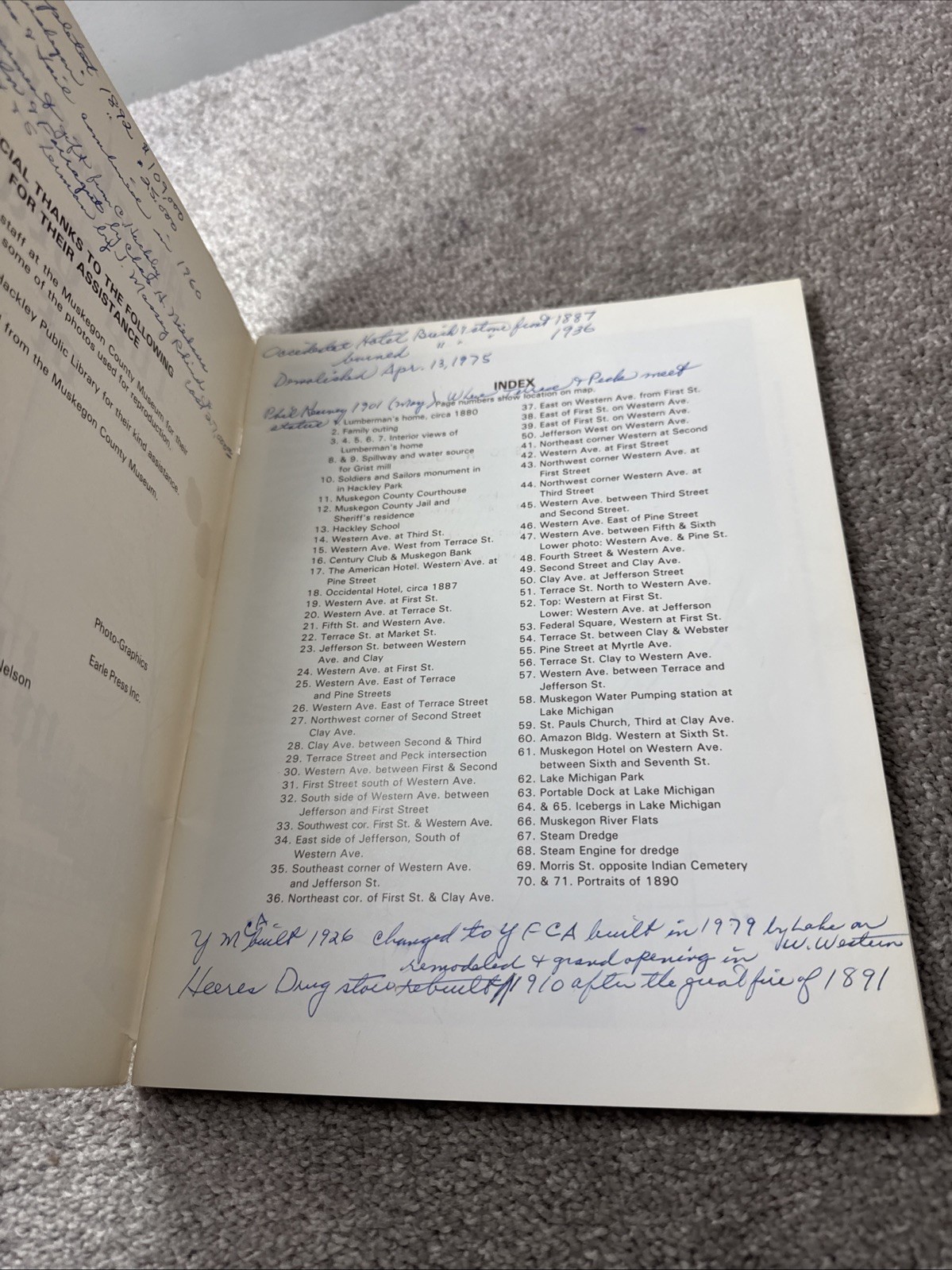 Muskegon 100 Years of Memories Laurence Nelson Michigan 1982