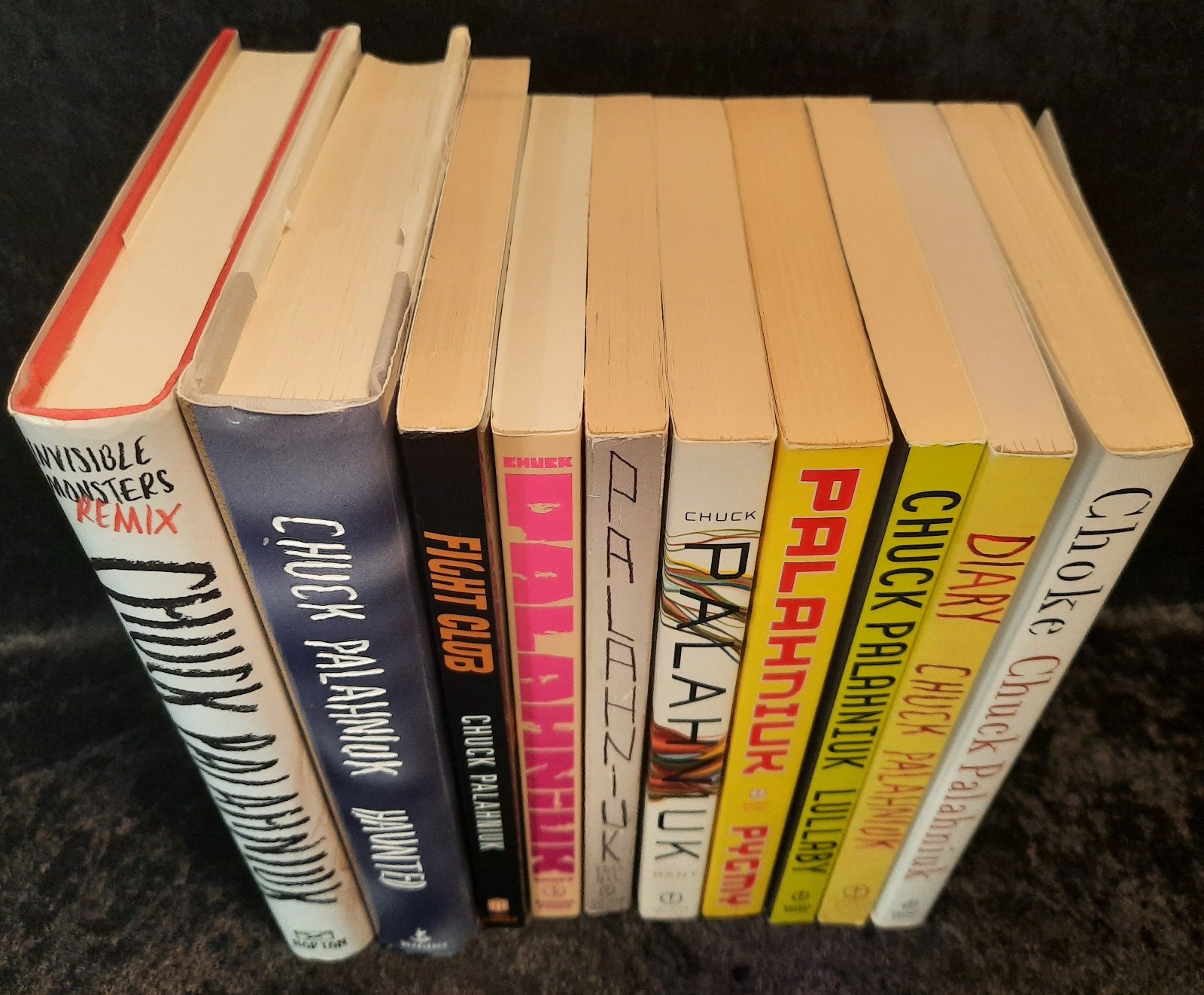 Chuck Palahniuk 10 Book Lot Fight Club Diary Choke Snuff Pygmy Lullaby Haunted +