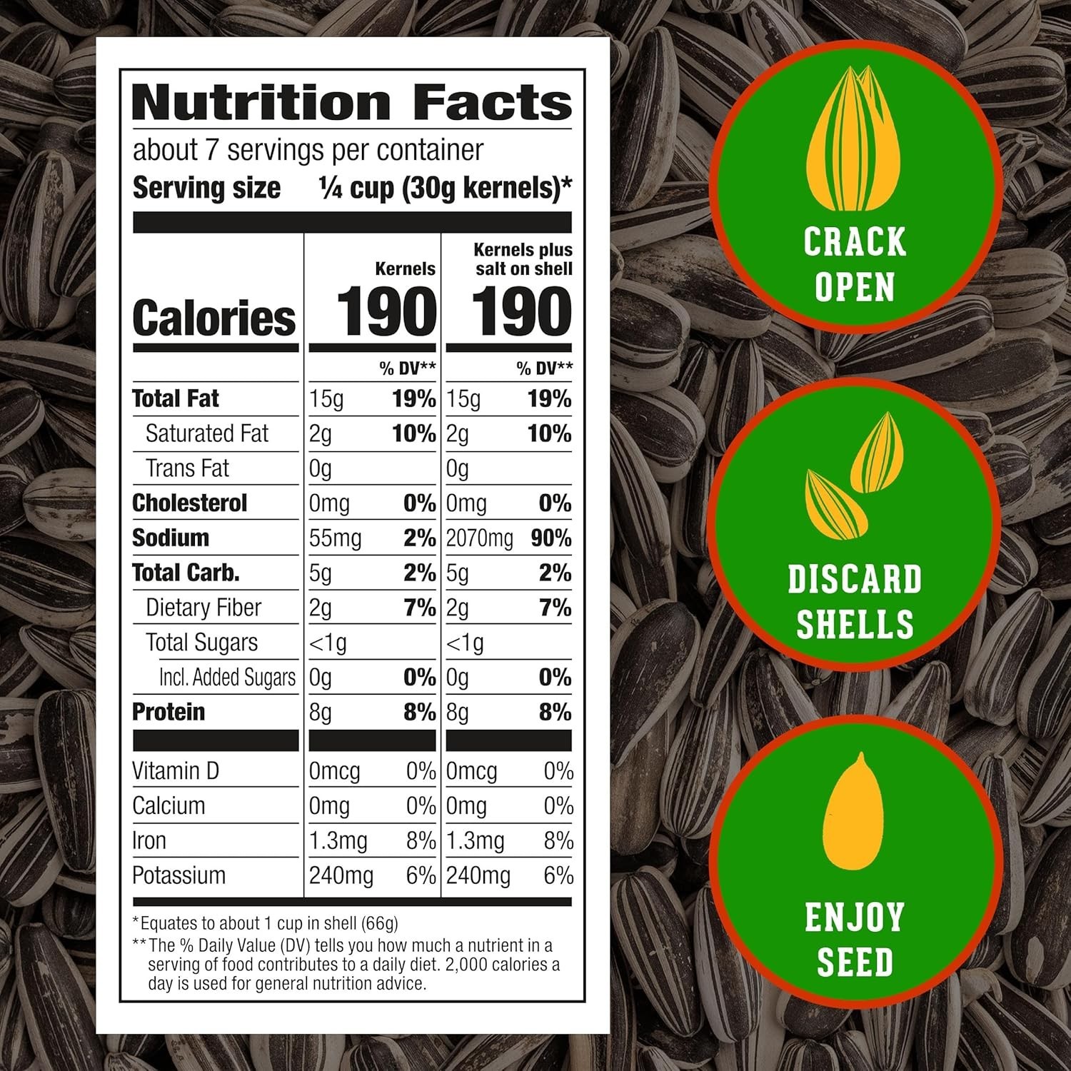 DAVID Reduced Sodium Jumbo Sunflower Seeds, 16 oz.⭐️⭐️⭐️⭐️⭐️