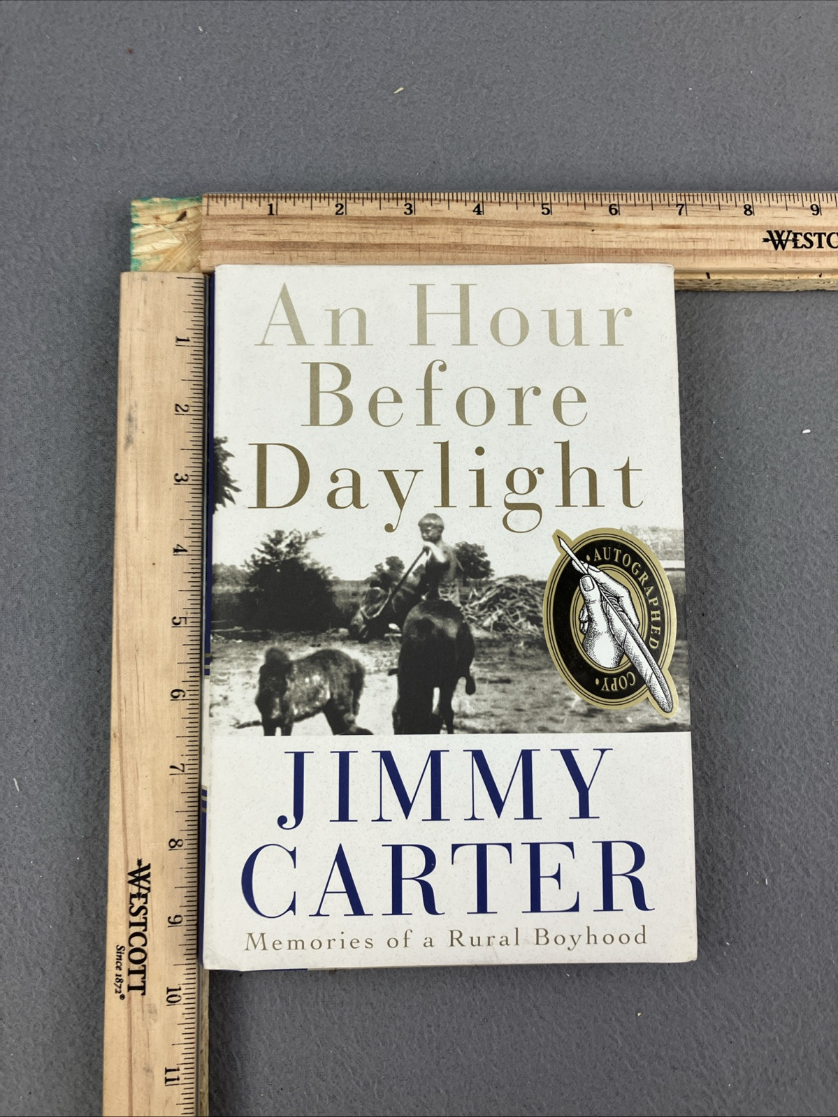 An Hour Before Daylight Jimmy Carter First Edition in Dust Jacket-2001 * Signed*