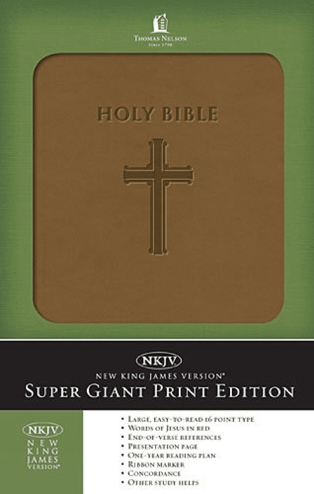 LARGE PRINT HOLY BIBLE New King James Version (Leathersoft)