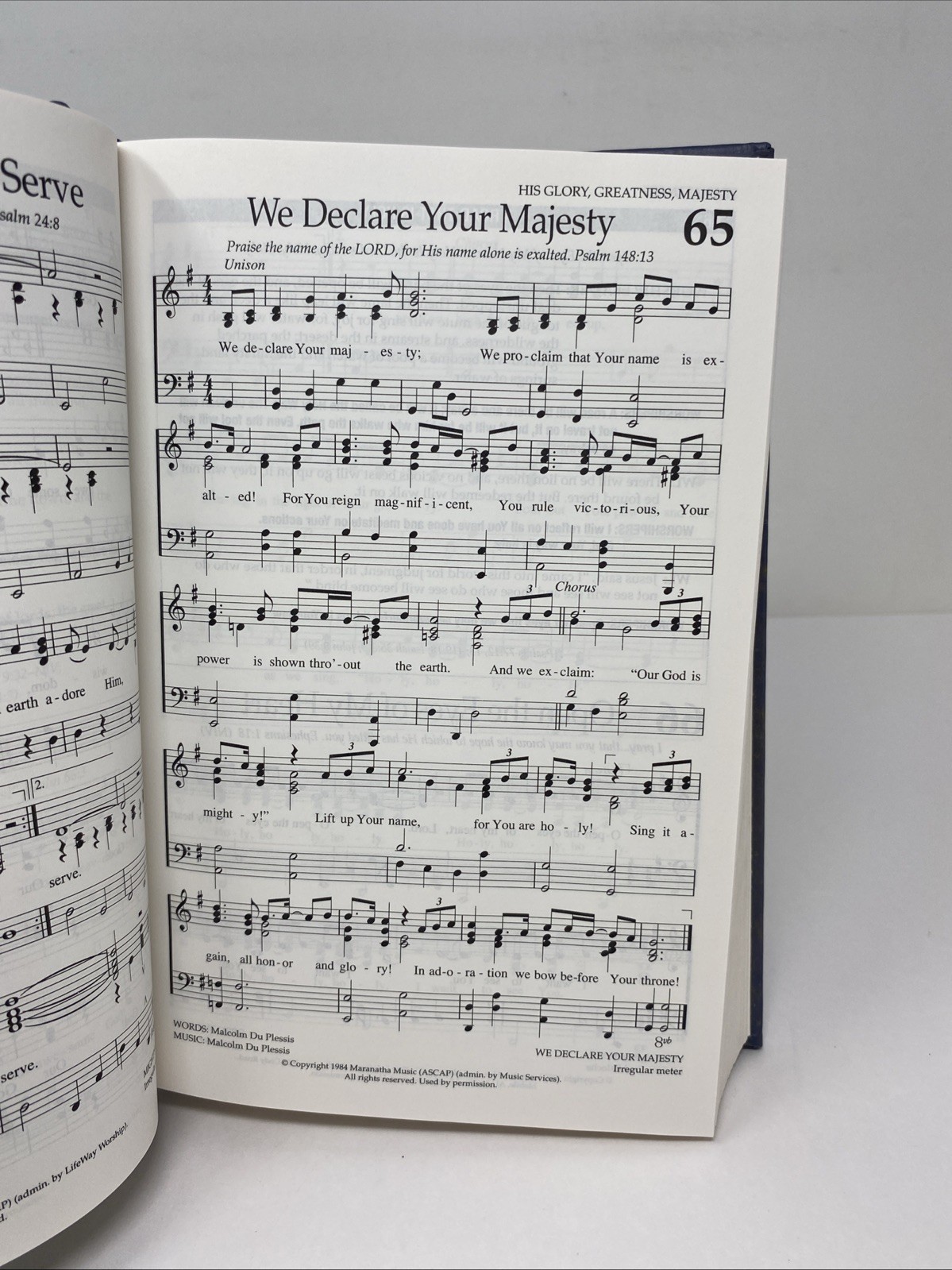 The Worship Hymnal 2008 Slate Blue HC Lifeway Worship First Edition Clean Pages