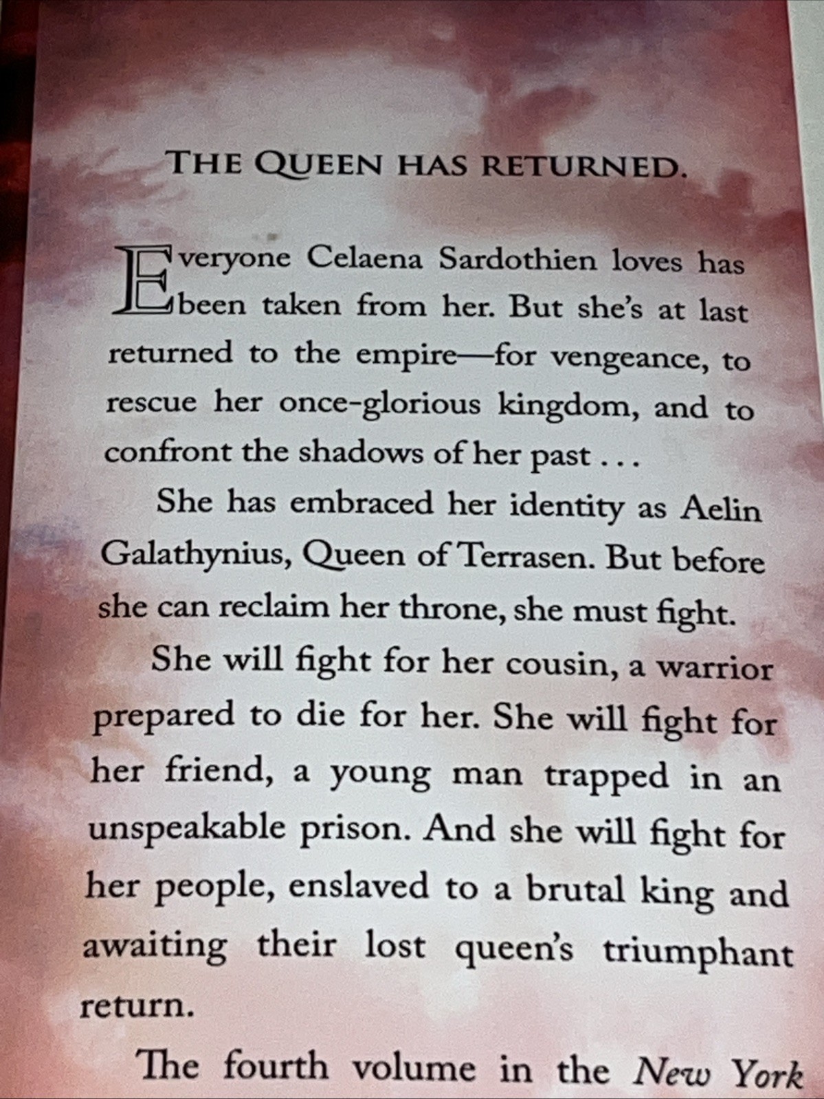 Queen of Shadows Sarah J. Maas Hardcover Original OOP Cover Art 1st Edition