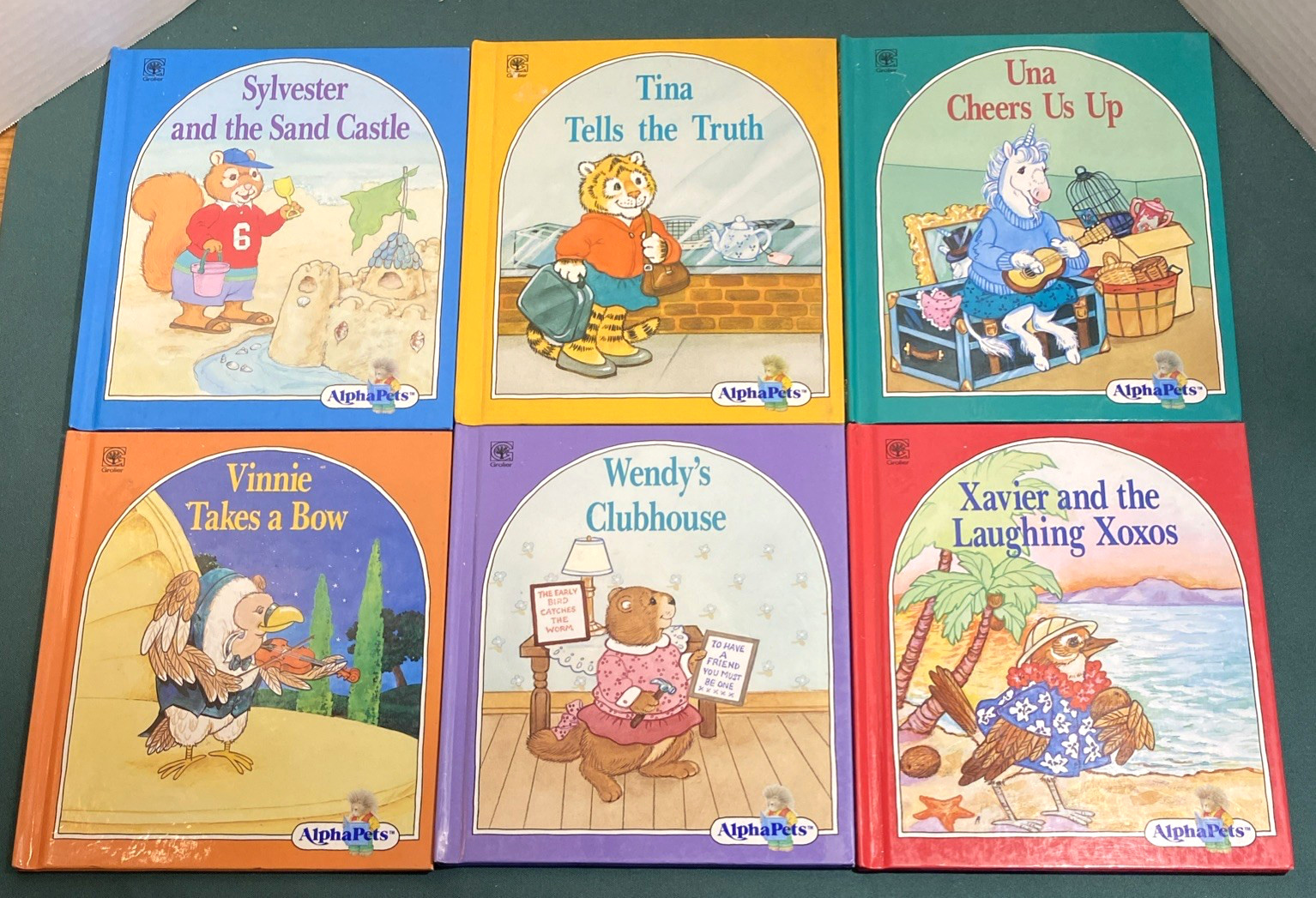 Complete ALPHAPETS A-Z Set ~ 26 Vintage Book Lot ~ Alpha Pets Grolier Homeschool