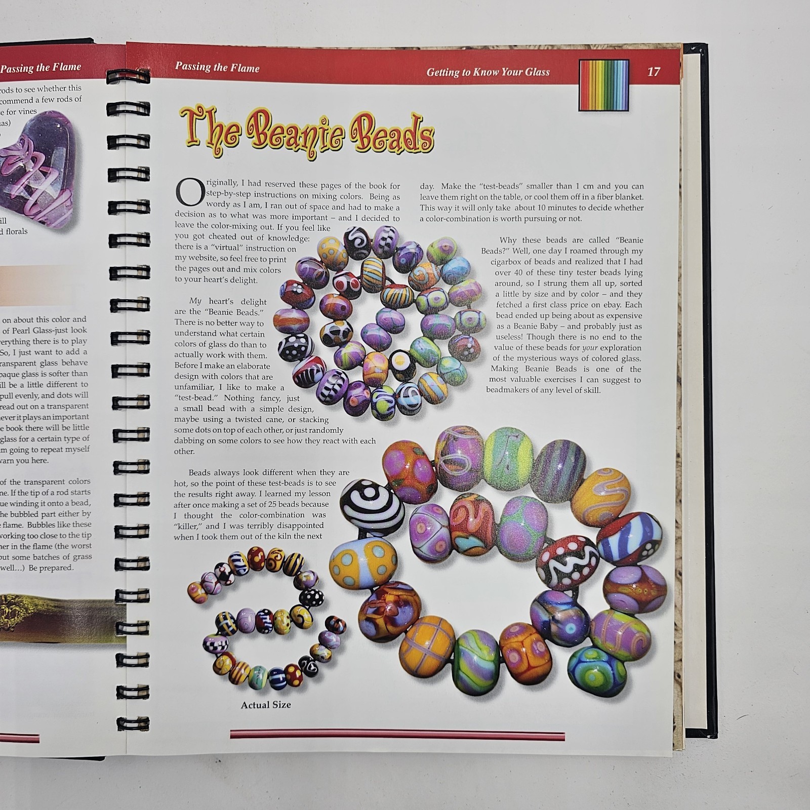 VG+ | Passing the Flame by Corina Tettinger | Glass Beadmaking 3rd Ed Spiral HC