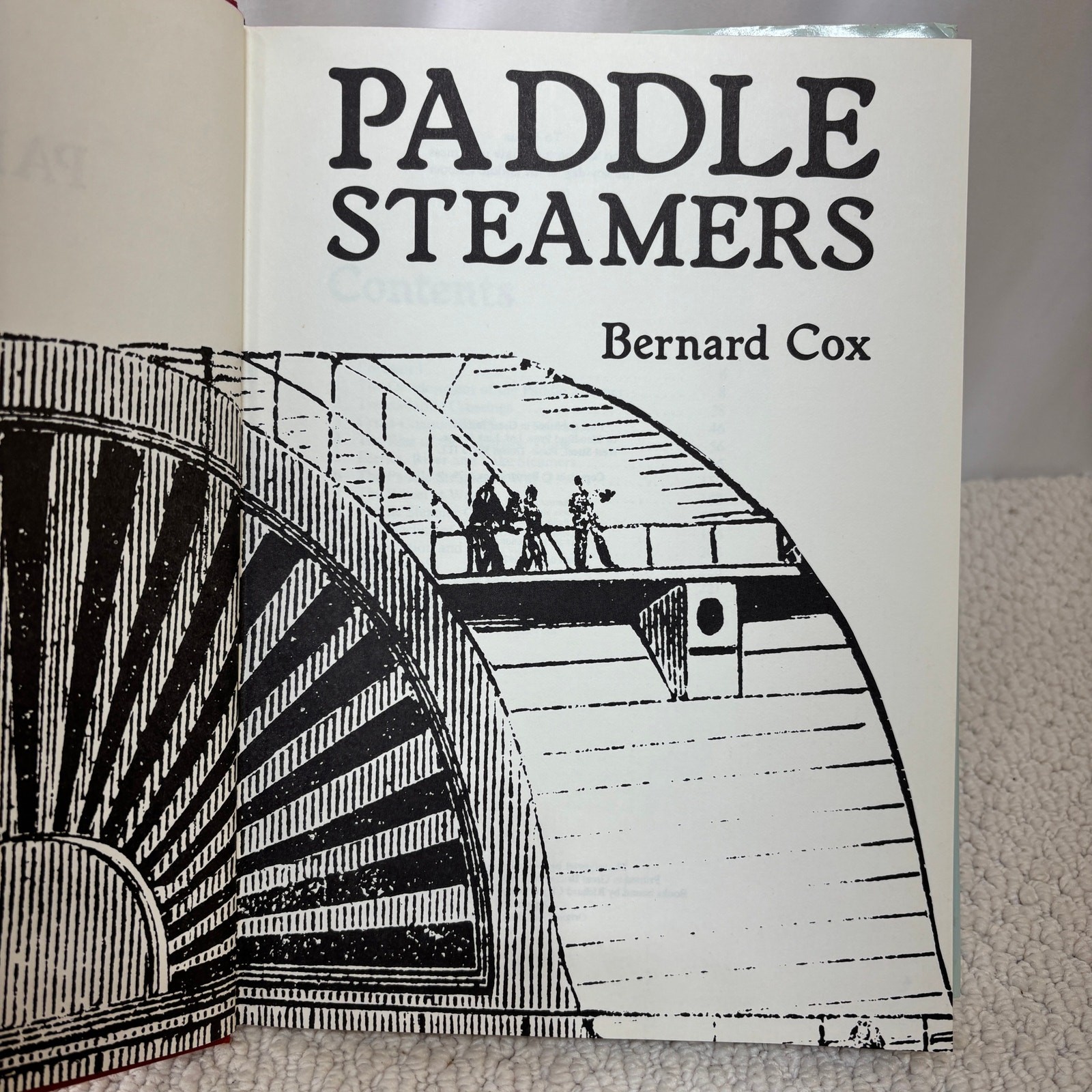 Paddle Steamers Bernard Cox Blandford Press Poole Dorsey 1979 HC DJ 1st Edition