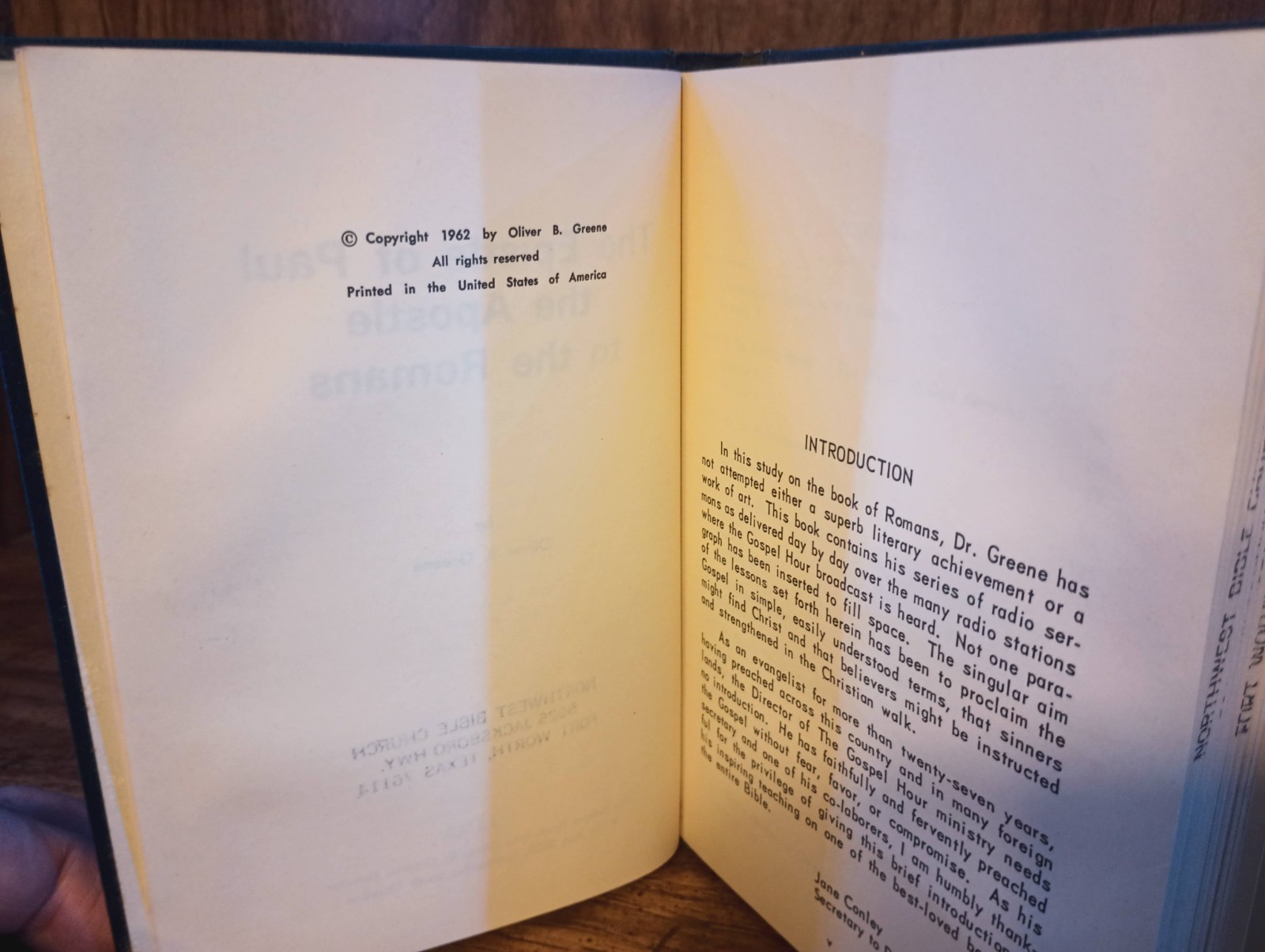 The Epistle of Paul the Apostle to the Romans by Oliver B. Greene