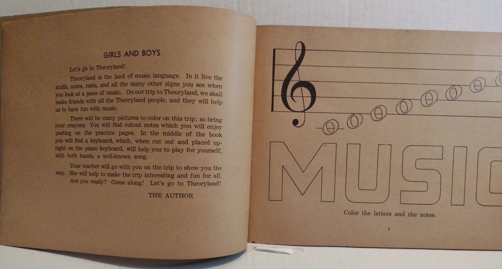 Let’s Go To Theoryland Beckley Cardy Co. Chicago VTG Childrens Music Theory Book
