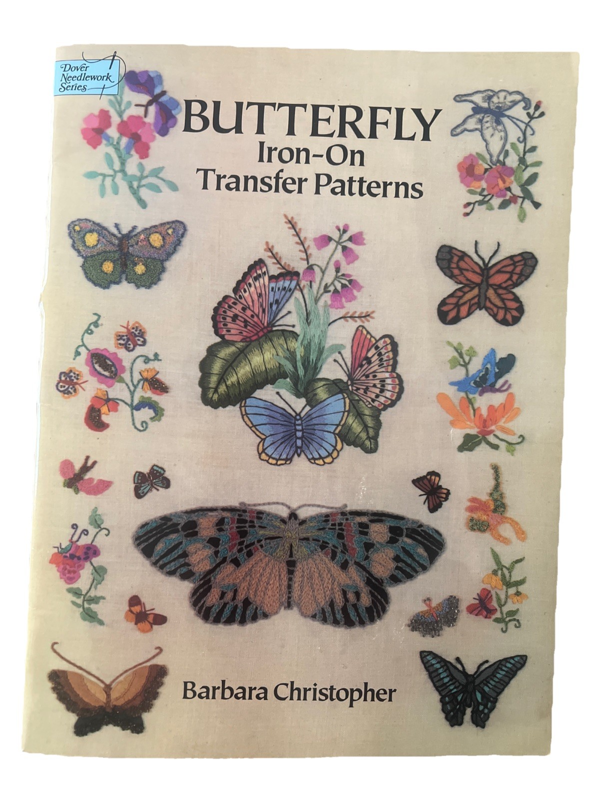Vintage 1990’s Butterfly Moth Iron-On Transfers Book Barbara Christopher EUC