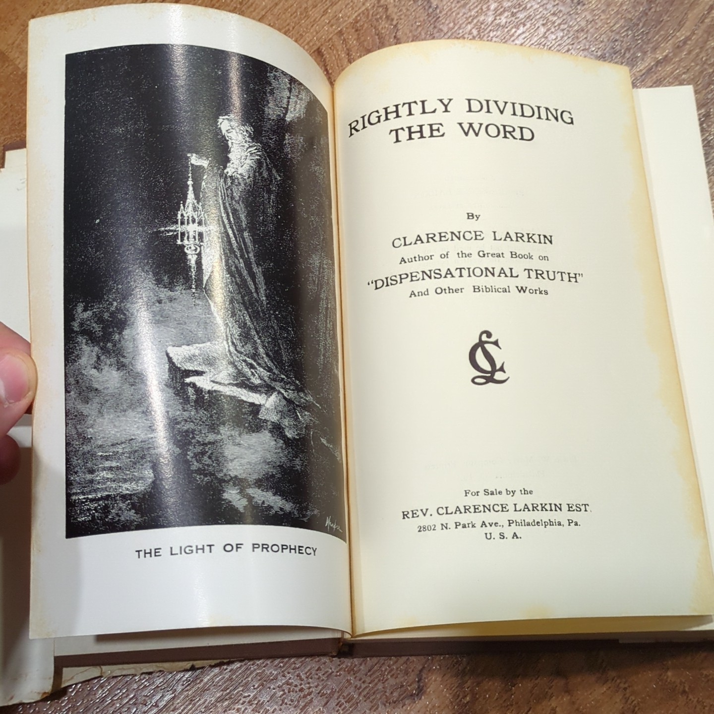 Rightly Dividing The Word Clarence Larkin Christian Study Book Dispensationalism