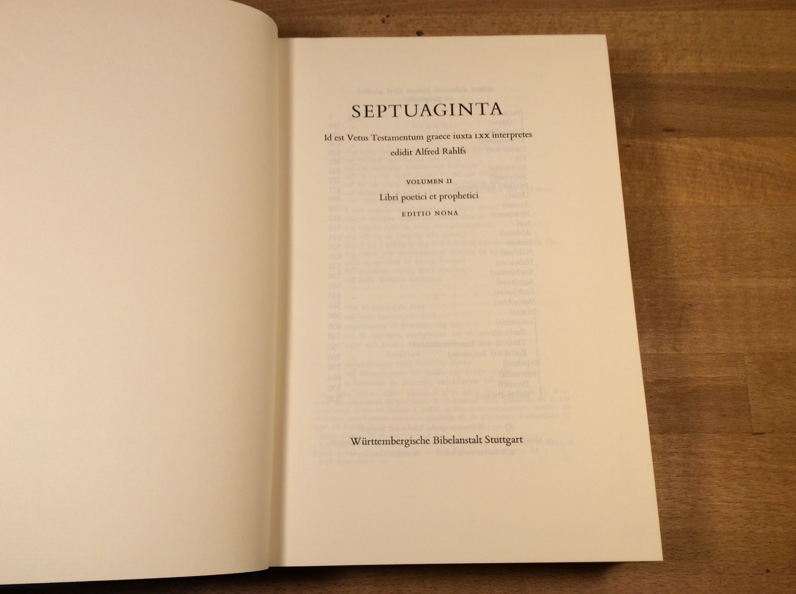 SEPTUAGINTA Volumes 1 and 2, Alfred Rahlfs Vintage 1971 Hardcovers