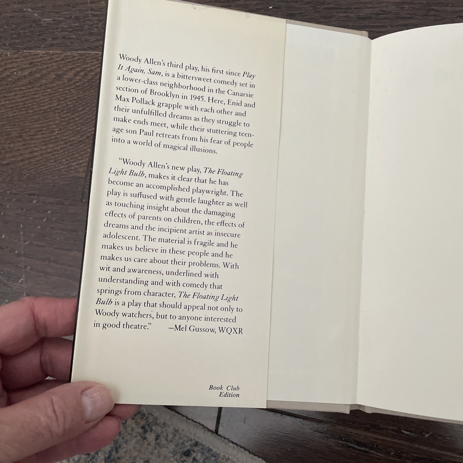 The Floating Light Bulb by Woody Allen (Hardcover, Book Club Edition)